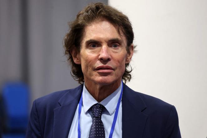 Le juriste Arno Klarsfeld, lors d’une conférence sur l’antisémitisme, à Jérusalem, le 27&nbsp;mars 2025.