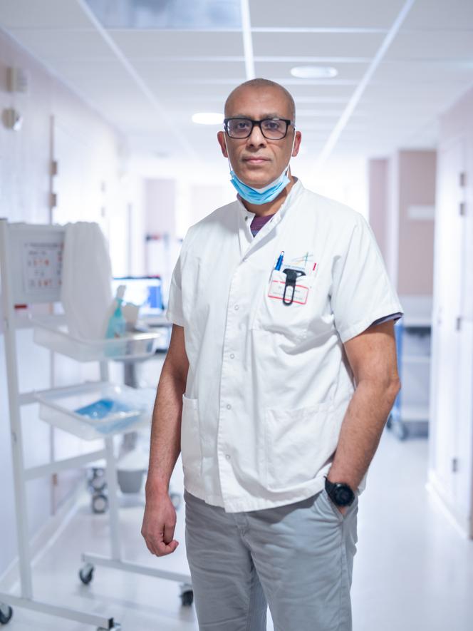 Dr Borhane Slama, chef du service d’oncologie-hématologie au centre hospitalier d’Avignon (CHA), chef du pôle public territorial de cancérologie 84 et membre du Giscope 84, à l’hôpital d’Avignon, le 14 janvier 2026.