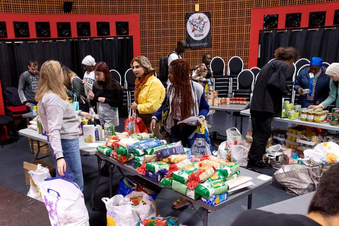 L’université Paul-Valéry, à Montpellier, organise une distribution de nourriture pour les étudiants précaires, le 7&nbsp;novembre 2022.