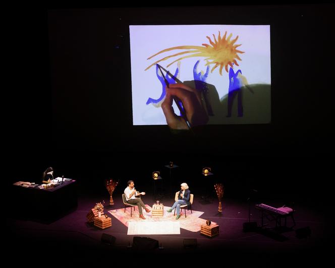 A l’occasion du festival « Chaleur humaine », la scène du Théâtre de la Ville, à Paris, le 18 janvier 2026.