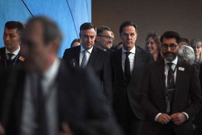 Le secrétaire général de l’OTAN, Mark Rutte, au Parlement européen à Bruxelles, le 26&nbsp;janvier&nbsp;2026.