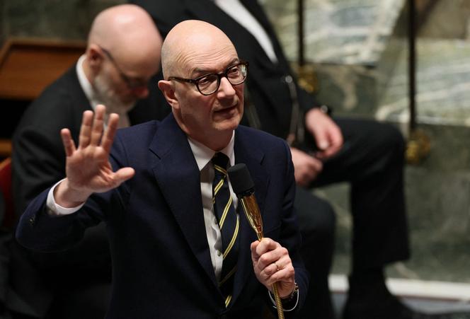 Le ministre de l’économie et des finances Roland Lescure lors des questions à l’Assemblée nationale, le 27&nbsp;janvier 2026.