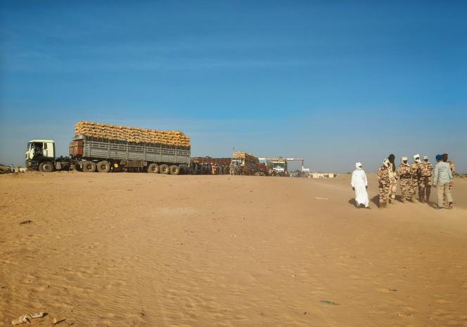 Au poste-frontière d’Adré, dans l’est du Tchad, le 14 janvier 2026.