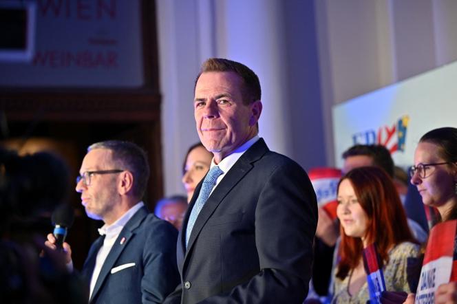 Harald Vilimsky, eurodéputé du Parti de la liberté (FPÖ), à Vienne, le 9&nbsp;juin 2024. 