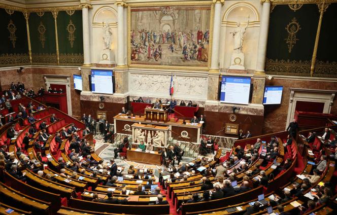 Vue générale de l’hémicycle lors d’une séance de questions au gouvernement à l’Assemblée nationale, à Paris, le 27&nbsp;janvier&nbsp;2026.