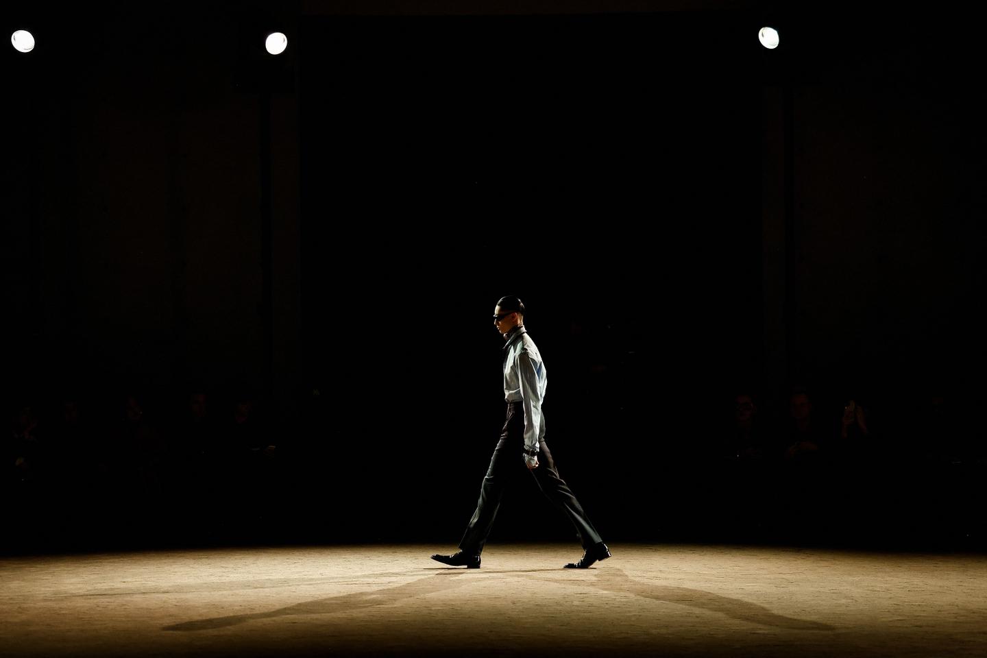 Paris men's fashion: Saint Laurent showcases raw elegance