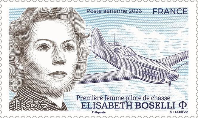 « Elisabeth Boselli » (1974-2005), timbre dessiné et gravé par Sarah Lazarevic, imprimé en offset et taille-douce. Tirage : 200 000 exemplaires. Vente générale le 23 mars 2026.