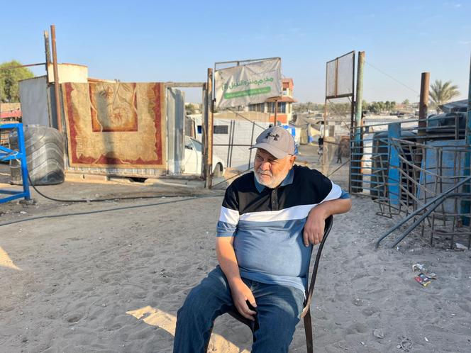 Ahmed Youssef, dans le camp d’Al-Mawassi, dans le sud de la bande de Gaza, en décembre 2025.COLLECTION PERSONNELLE
