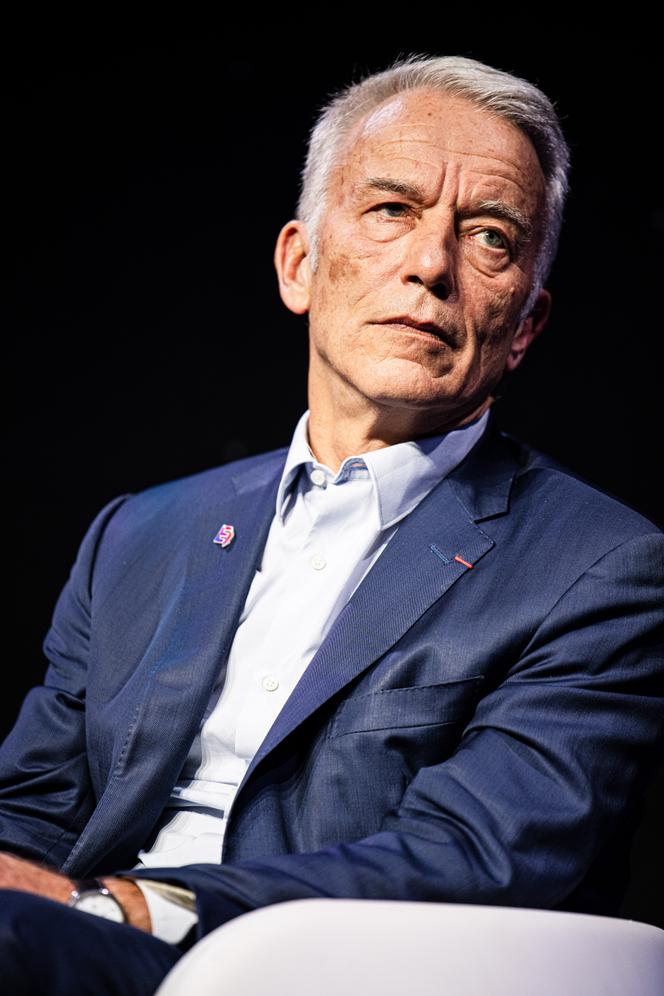 Patrick Martin, président du Medef, lors de la « Nuit de la Nouvelle République », au Palais Brongniart, à Paris, le 27 janvier 2026.