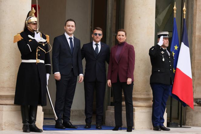Emmanuel Macron hosts Greenland's Prime Minister, Jens-Frederik Nielsen, and his Danish counterpart, Mette Frederiksen, at the Elysée Palace in Paris, on January 28, 2026.