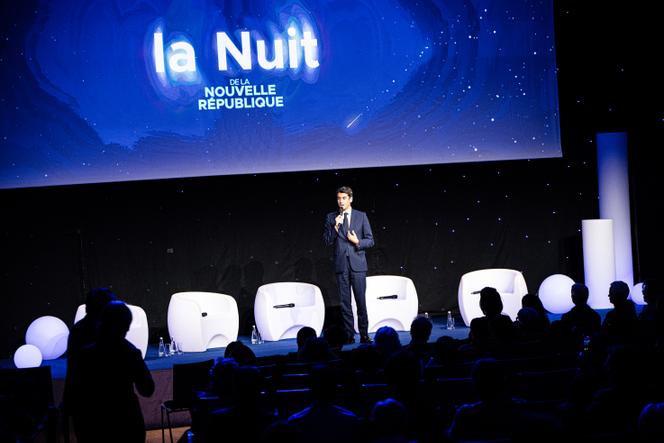 Le secrétaire général de Renaissance, Gabriel Attal, lors de la « Nuit de la Nouvelle République », au Palais Brongniart, à Paris, le 27 janvier 2026.
