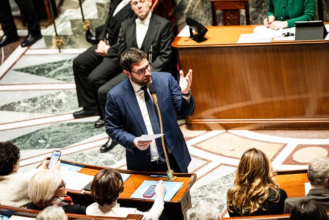Le ministre de la ville et du logement, Vincent Jeanbrun, à l’Assemblée nationale, le 27 janvier 2026.