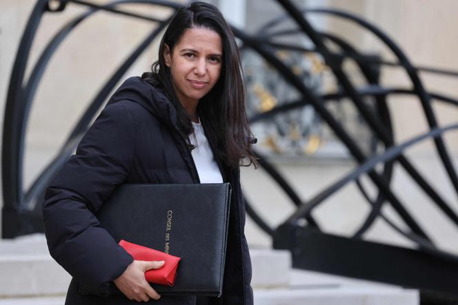 La ministre des outre-mer, Naïma Moutchou, au palais de l’Elysée, à Paris, le 28 janvier 2026.