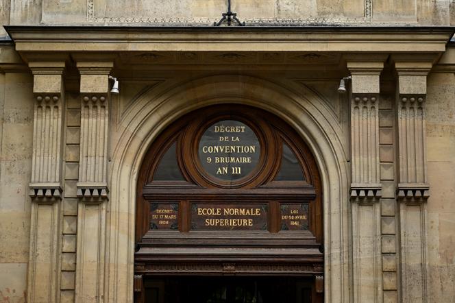 La façade de l’École normale supérieure, à Paris, le 26 mai 2024.