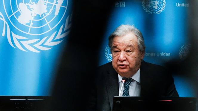 Le secrétaire général de l’ONU, Antonio Guterres, à New York, le 29&nbsp;janvier 2026.