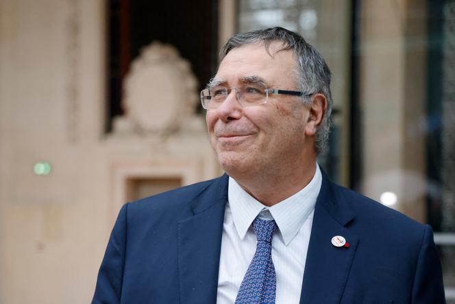 Le PDG de TotalEnergies, Patrick Pouyanné, lors du Sommet Action sur l’intelligence artificielle (IA), au Grand Palais, à Paris, le 10 février 2025.