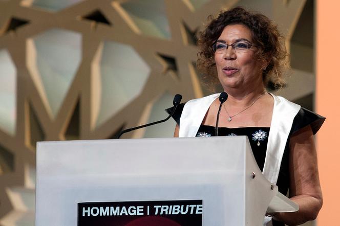 La productrice marocaine Khadija Alami lors du 14e Festival international du film de Marrakech, le 11 décembre 2014.