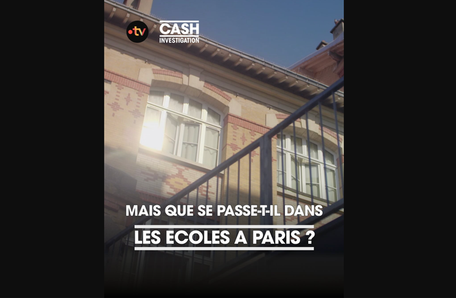 Visuel de l’enquête de « Cash investigation » sur les violences dans le périscolaire à Paris.