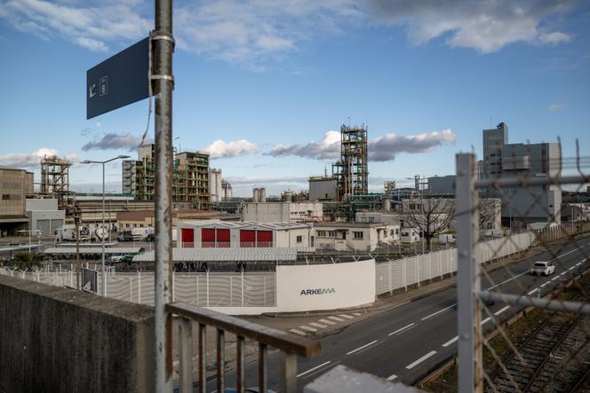 L’usine Arkema, à Pierre-Bénite (Rhône), le 30 janvier 2026.