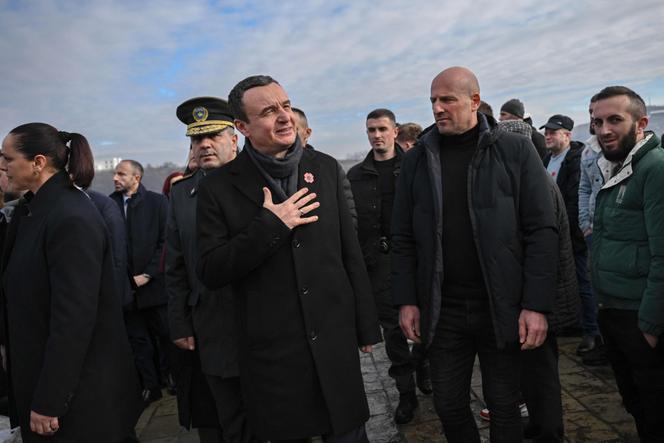 Le premier ministre du Kosovo, Albin Kurti, dans le village de Racak, le 15 janvier 2026.