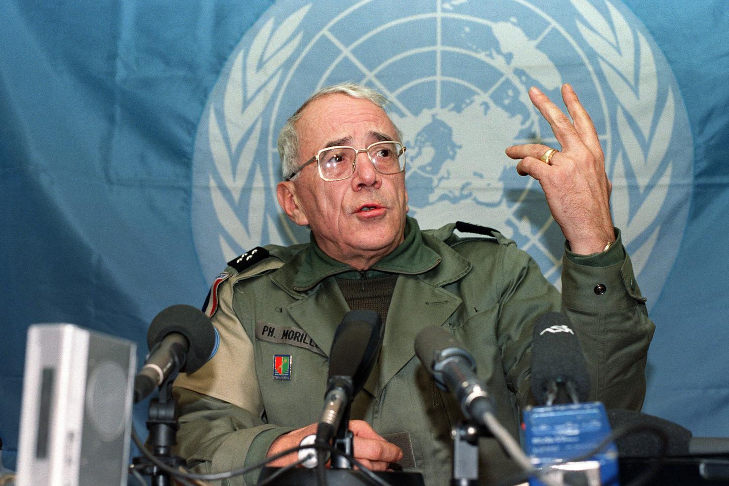 La mort du général Philippe Morillon, ancien commandant de l’ONU pendant la guerre en Bosnie La mort du général Philippe Morillon, ancien commandant de l’ONU pendant la guerre en Bosnie