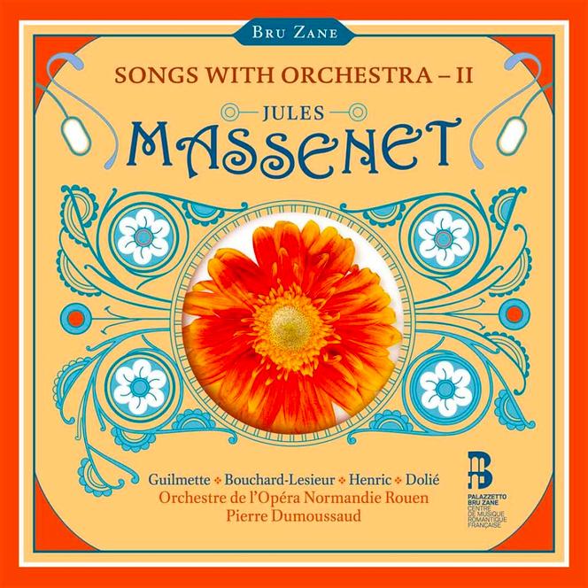 Pochette de l’album « Songs with Orchestra » (« Mélodies avec orchestre »), de Jules Massenet.