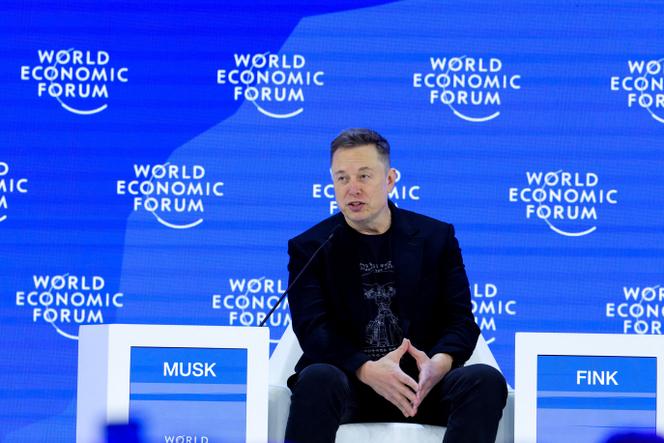 Elon Musk, au Forum économique mondial, à Davos (Suisse), le 22 janvier 2026.