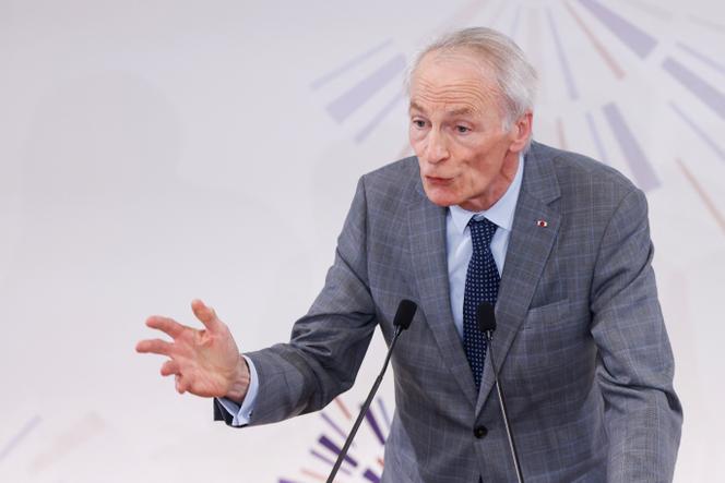 Jean-Dominique Senard, le président du conseil d’administration du groupe Renault, à l’origine du rapport de l’Institut Montaigne, lors du lancement du CTER (Conférence travail emploi retraite) à Paris, le 5 décembre 2025.