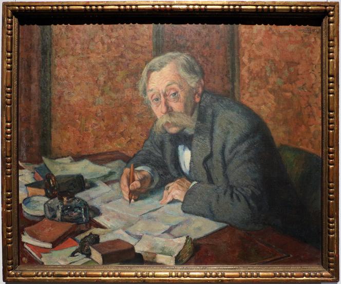 Portrait d’Emile Verhaeren par Théo Van Rysselberghe (1915).