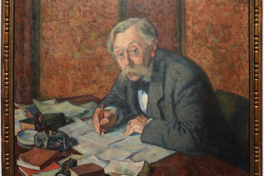 Portrait d'Emile Verhaeren par Théo Van Rysselberghe (1915).
