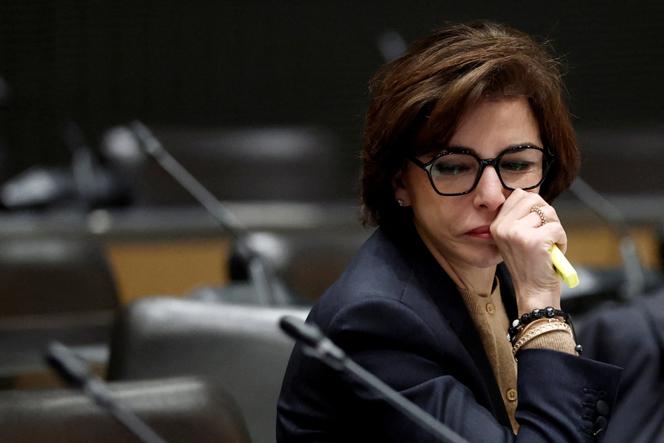 La ministre de la culture, Rachida Dati, lors de son audition devant la commission d’enquête sur l’audiovisuel public, à Paris, le 5 février 2026.