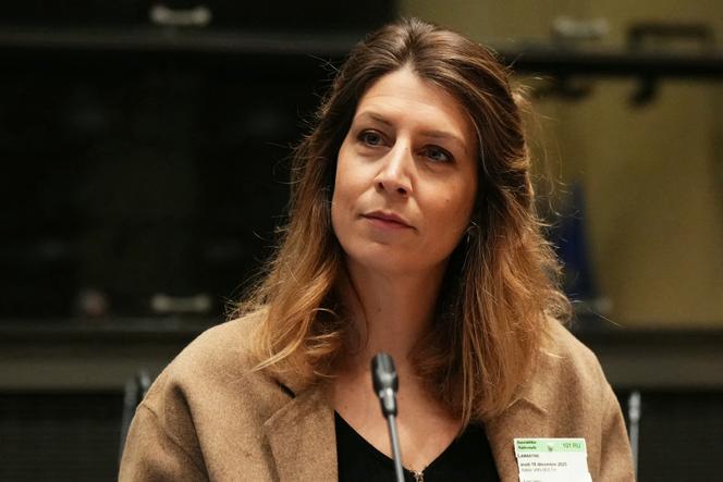 Adèle Van Reeth, avant le début d’une audition devant une commission de l’Assemblée nationale, à Paris, le 18 décembre 2025.