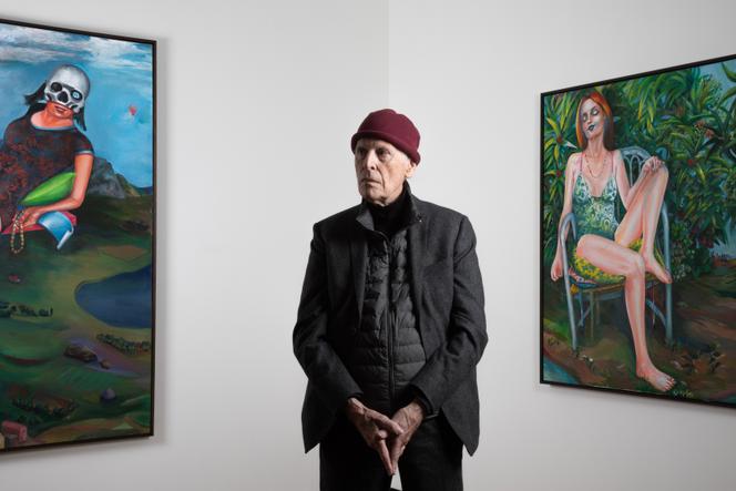 Martial Raysse, à la galerie Templon à Paris, en janvier.