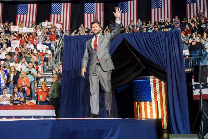 J. D. Vance, alors candidat républicain au Sénat américain pour l’Ohio, au Covelli Centre de Youngstown, le 17 septembre 2022. 