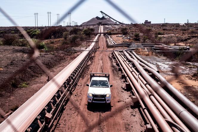 Vue de la mine de minerai de fer d’Anglo American Sishen, près de Kathu, en Afrique du Sud, le 22 novembre 2023.