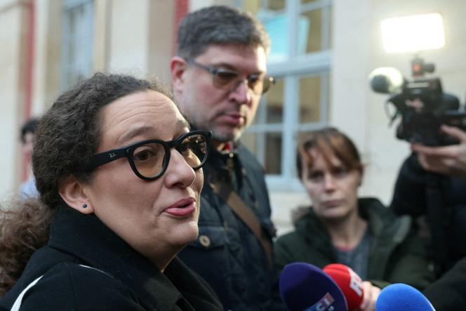 Les parents d’Evaëlle, à leur arrivée à la cour d’appel de Versailles, le 9 février 2026.