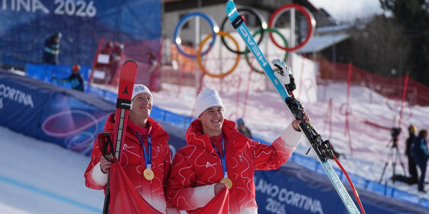 Suisse en or à Bormio : Nef et von Allmen champions olympiques de combiné alpin