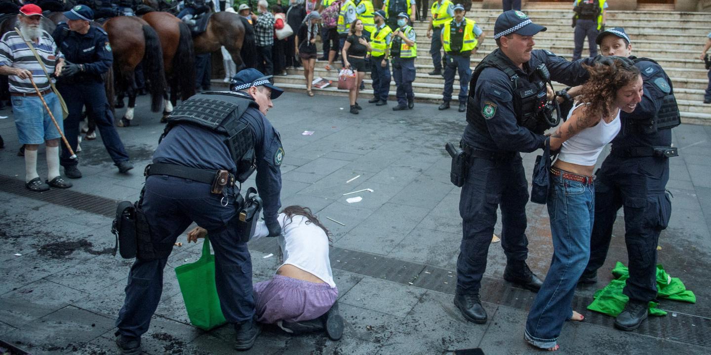Manifestation propalestinienne évacuée à Sydney lors de la visite du président israélien Herzog
