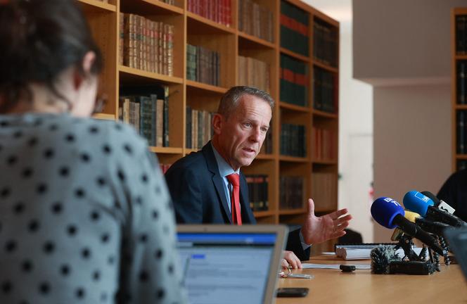 O promotor público, Etienne Manteaux, em Besançon (Doubs), 23 de maio de 2024.