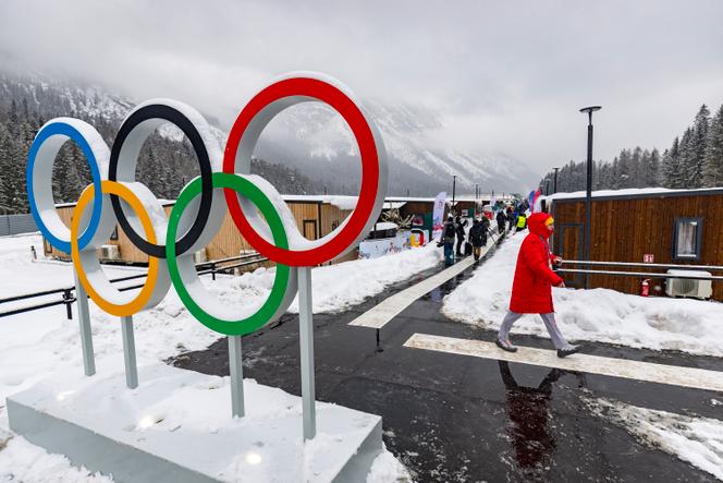 Le village olympique à Cortina d’Ampezzo (Italie), le 3&nbsp;février 2026.