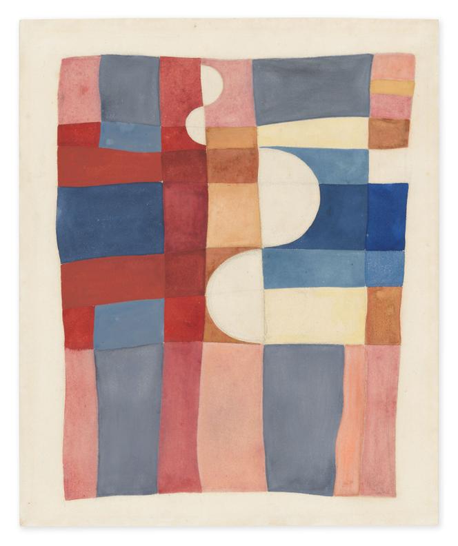 « Motif abstrait. Composition verticale-horizontale » (1925), de Sophie Taeuber-Arp.
