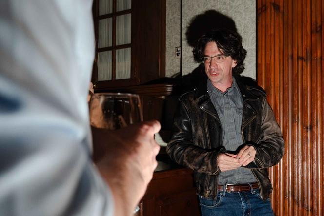 Curtis Yarvin, figure des néoréactionnaires américains, à l’université Harvard (Massachusetts), en mai&nbsp;2025.