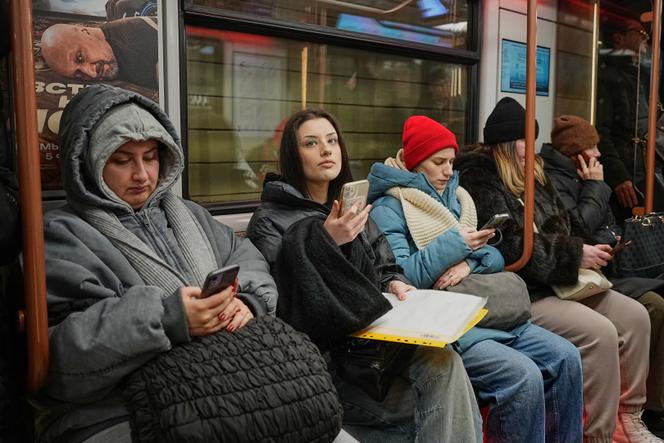 A Moscou, dans le métro, le 11&nbsp;février 2026.