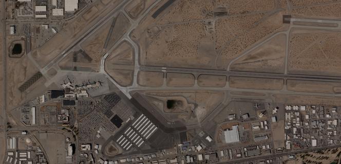 Vue aérienne de l’aéroport d’El Paso (Texas), aux Etats-Unis, le 6&nbsp;février 2026.