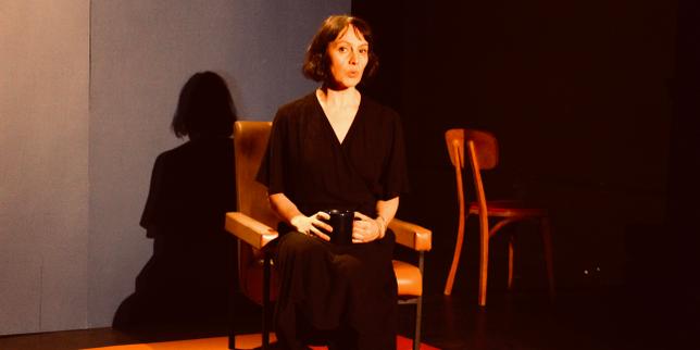Cécile Garcia Fogel dans «&nbsp;Tanto poco&nbsp;», au Théâtre du Chariot, à Paris, lors des répétitions, en janvier&nbsp;2026.
