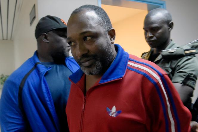 Aboubacar Sidiki Diakité, dit « Toumba », au tribunal de Dakar le 10 janvier 2017, alors qu’il doit répondre devant la justice du massacre de 157 personnes dans le stade de Conakry, le 28 septembre 2009, en Guinée. 