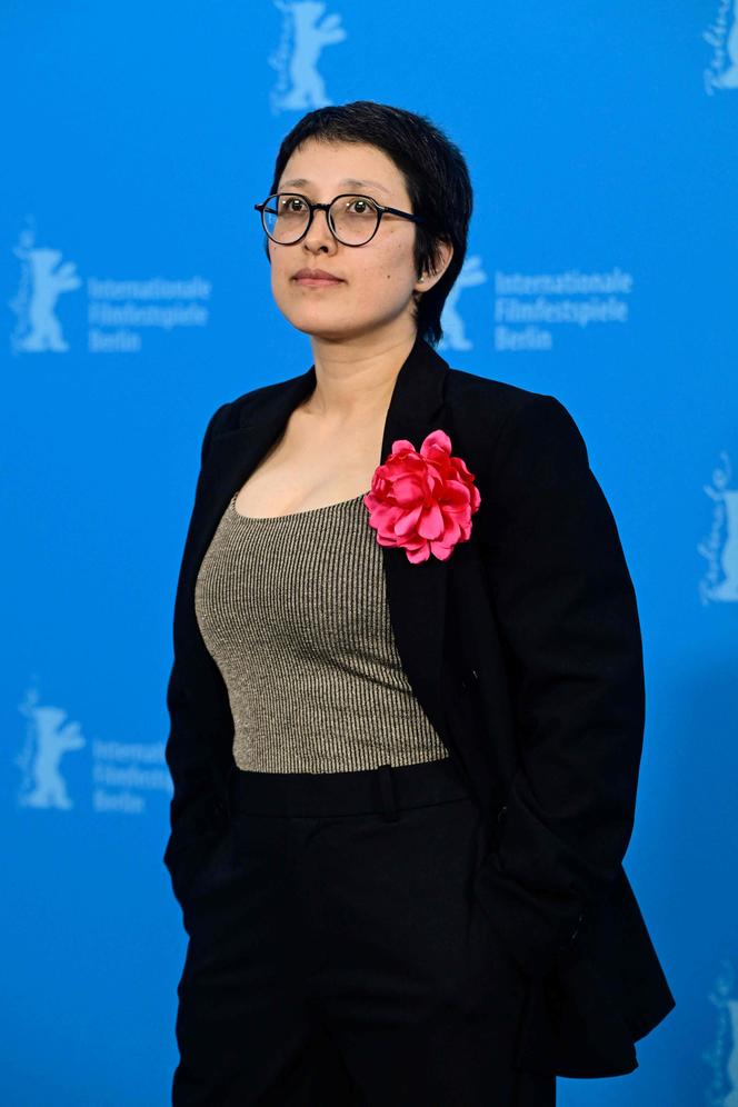 Shahrbanoo Sadat, lors de la 76ᵉ édition du Festival de Berlin, le 12 février.