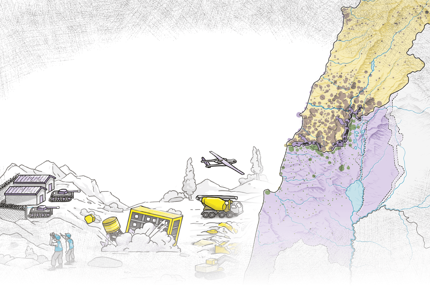 En cartes : le Liban sud, un territoire sous emprise israélienne En cartes : le Liban sud, un territoire sous emprise israélienne