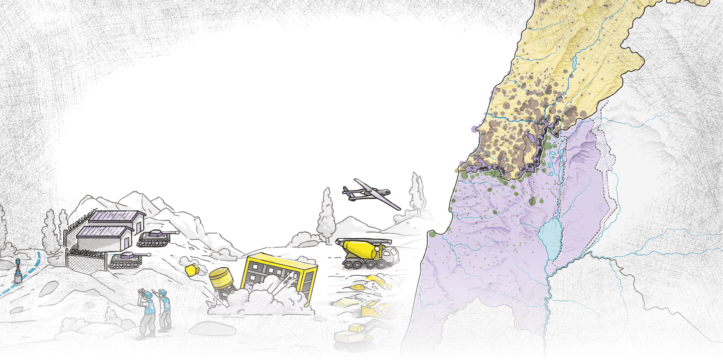 En cartes : le Liban sud, un territoire sous emprise israélienne