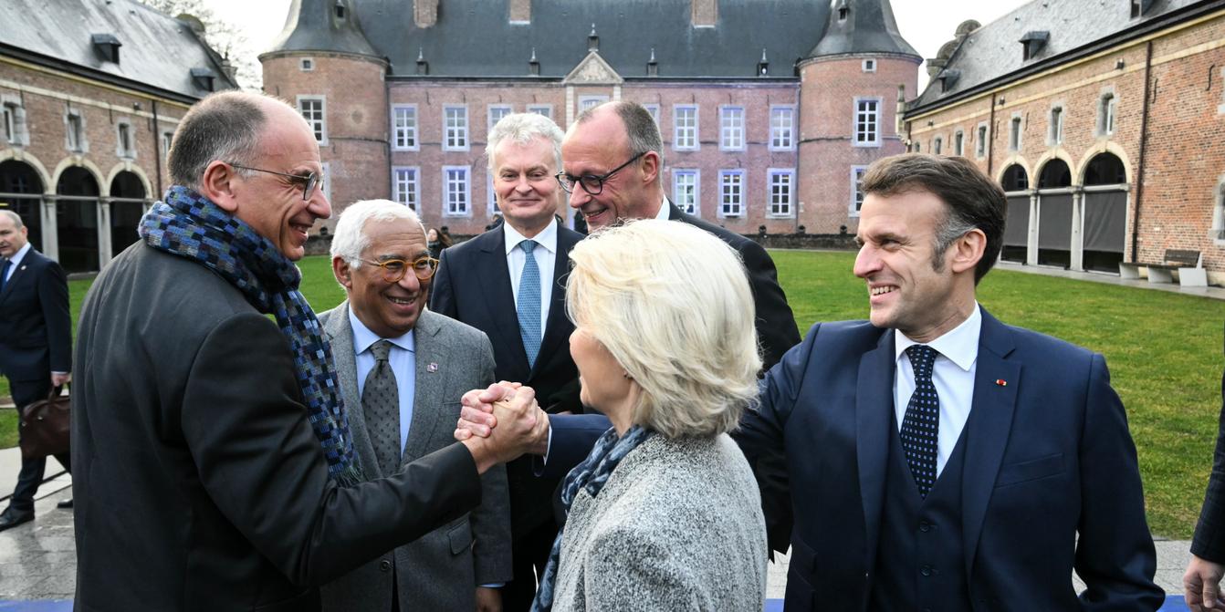 Compétitivité : « en séminaire » au château d’Alden Biesen, les Vingt-Sept promettent de passer à l’acte Kép
